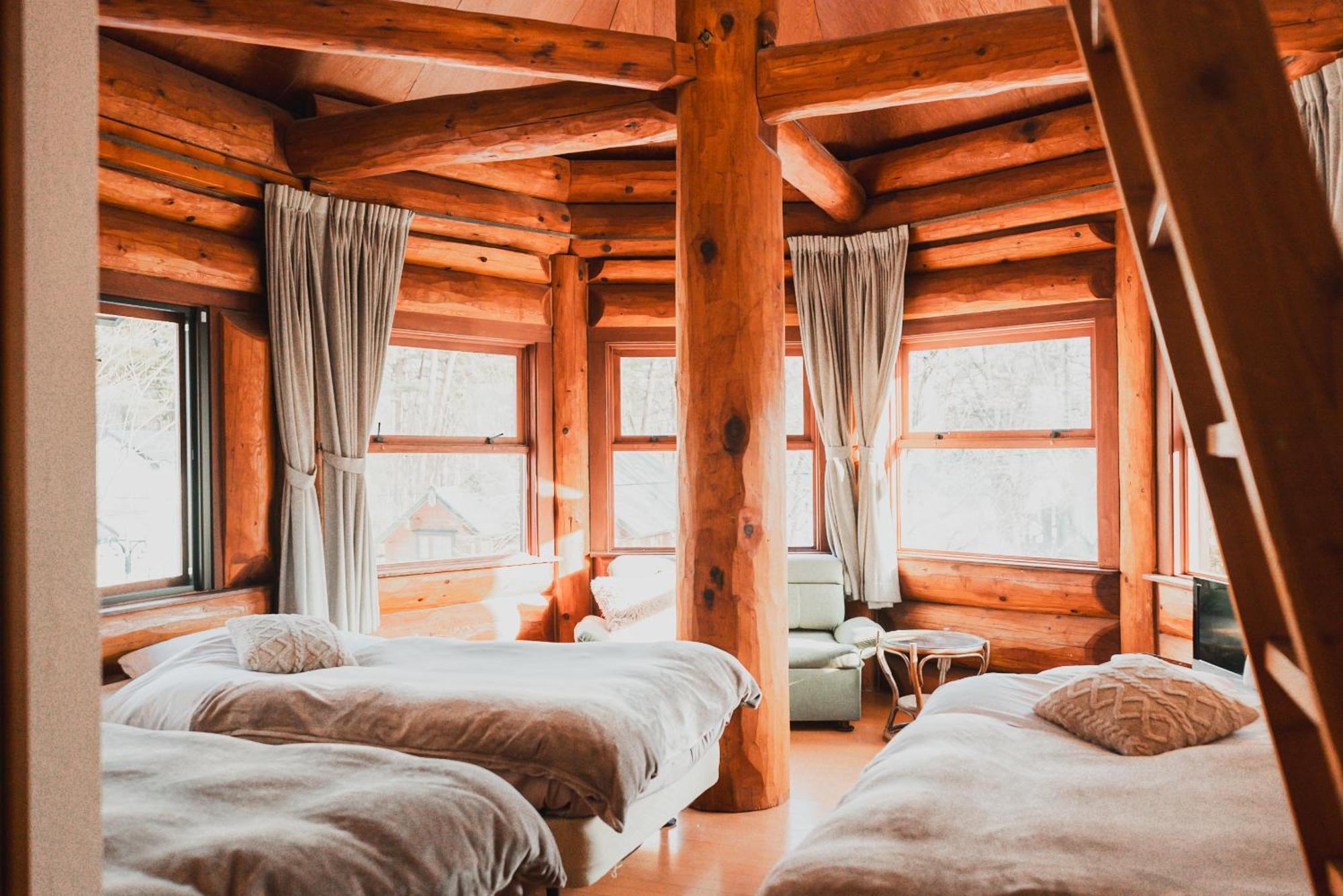 Hakuba Pension&Log Hotel Meteor Eksteriør billede