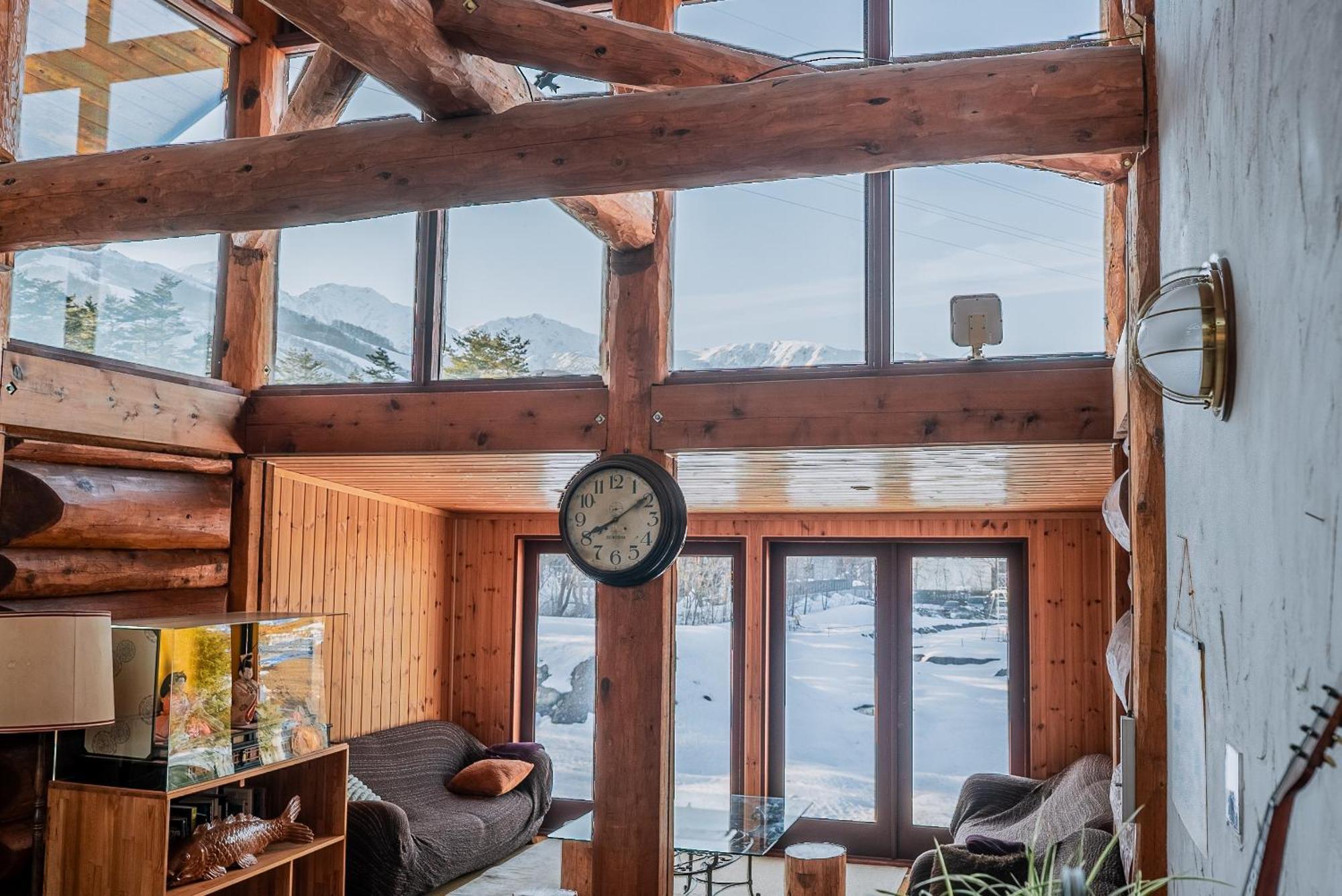 Hakuba Pension&Log Hotel Meteor Eksteriør billede